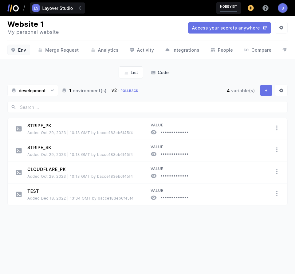 Onboardbase dashboard